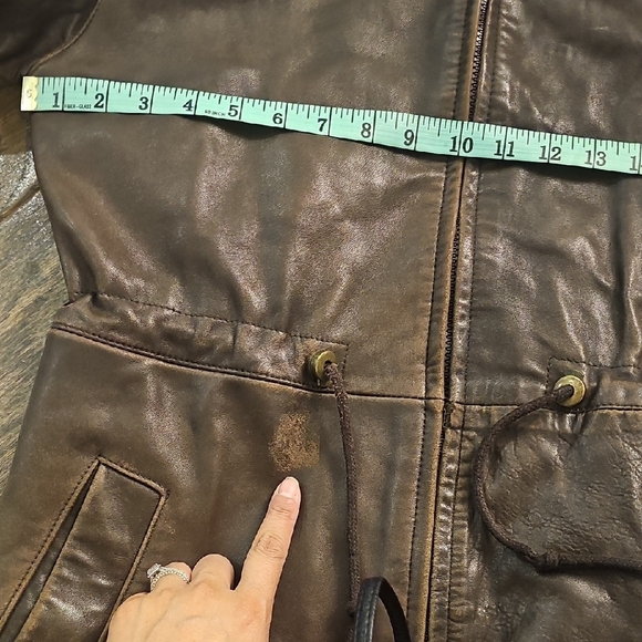 VINTAGE Danier Dark Brown Leather Jacket - Picture 10 of 12